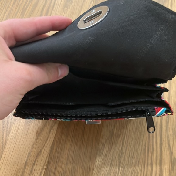 Vera Bradley Women's Parisian Paisley Turn Lock Envelope Short Wallet Wristlet - Picture 9 of 10